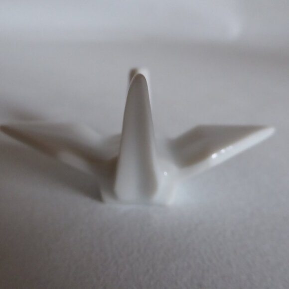 JAPANESE PORCELAIN ORIGAMI CRANE CHOPSTICK RESTS HOLDER STAND (NEW) SET OF 5 - Picture 6 of 11